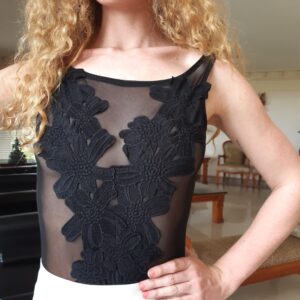 Item 89 Motif Bodysuit Black