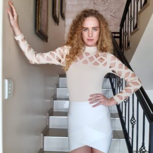 Item 95 Diamond Bodysuit Cream